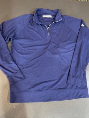 Holderness & Bourne The Westland Quarter-Zip Mens Med Navy Pullover Golf